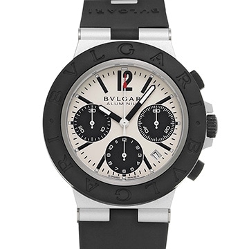 ブルガリ アルミニウム BB41ATCH アイボリー/ブラック メンズ 時計 【中古】【wristwatch】