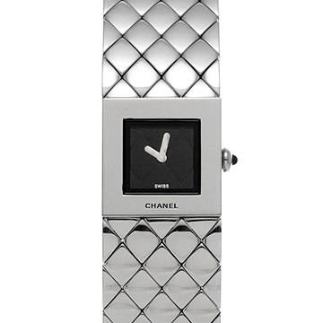 シャネル マトラッセ H0009 ブラック レディース 時計 【中古】【wristwatch】