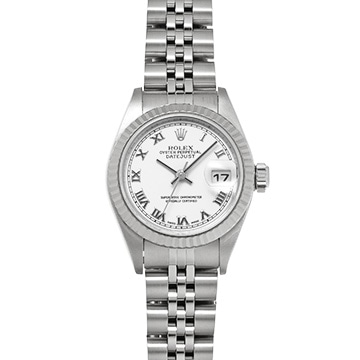 ロレックス デイトジャスト 79174 ホワイト レディース 時計 【中古】【wristwatch】