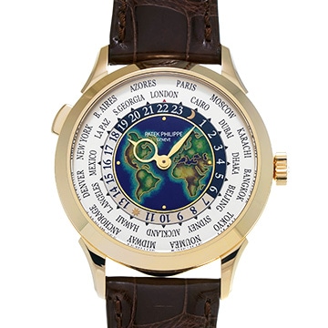 パテック フィリップ ワールドタイム クロワゾネ 5231J-001 シルバー/クロワゾネ七宝装飾 メンズ 時計 【中古】【wristwatch】