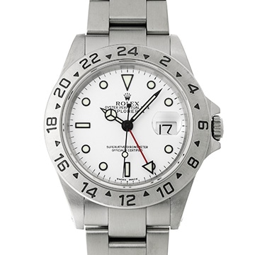 ロレックス エクスプローラーII 16570 ホワイト メンズ 時計 【中古】【wristwatch】