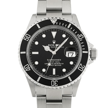 ロレックス サブマリーナ デイト 16610 ブラック メンズ 時計 【中古】【wristwatch】