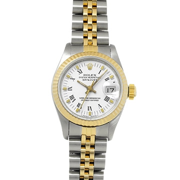 ロレックス デイトジャスト 69173 ホワイト レディース 時計 【中古】【wristwatch】