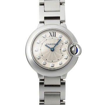 カルティエ バロンブルー ドゥ カルティエ WE902073 シルバー/ダイヤモンド レディース 時計 【中古】【wristwatch】