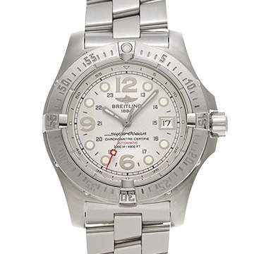 ブライトリング スーパーオーシャン スチールフィッシュ A179G91PRS シルバー メンズ 時計 【中古】【wristwatch】