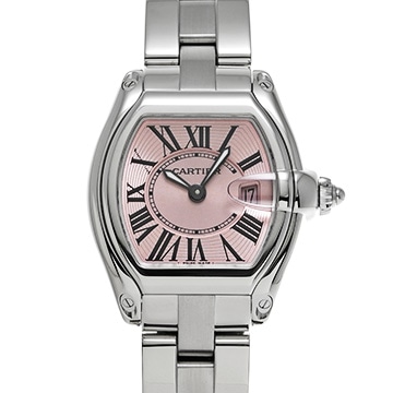 カルティエ ロードスター SM W62017V3 ピンク レディース 時計 【中古】【wristwatch】