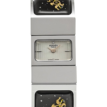 エルメス ロケ L01.210 シルバー レディース 時計 【中古】【wristwatch】