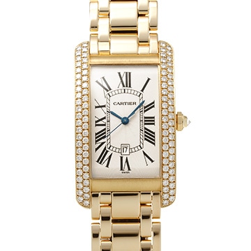 カルティエ タンクアメリカン 2340 シルバー メンズ 時計 【中古】【wristwatch】