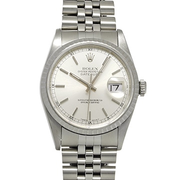ロレックス デイトジャスト 36 16220 シルバー メンズ 時計 【中古】【wristwatch】