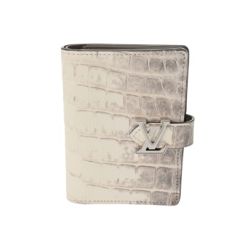 ルイ ヴィトン LV ヴェルティカル ウォレット コンパクト サハラ N87279 クロコダイル ユニセックス 財布 【中古】【purse】