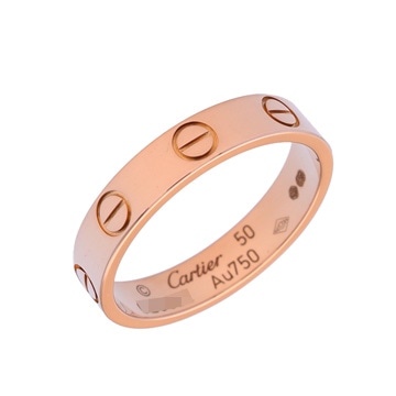 カルティエ ミニラブ リング #50 ゴールド K18ピンクゴールド PG レディース ジュエリー 【中古】【jewelry】