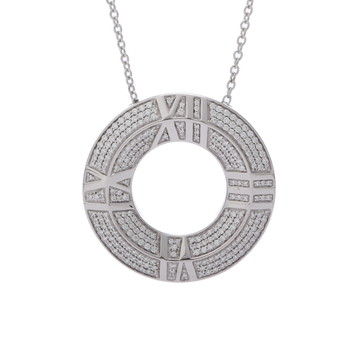 ティファニー アトラスXクローズド ネックレス シルバー K18ホワイトゴールド WG レディース ジュエリー 【中古】【jewelry】