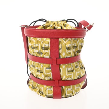 エルメス ミュザルディーヌ ルージュカザック ヴォーエプソン/シルク レディース バッグ 【中古】【bag】