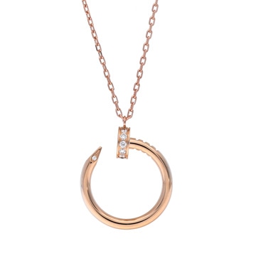 カルティエ ジュストアンクル ネックレス ゴールド K18ピンクゴールド PG レディース ジュエリー 【中古】【jewelry】