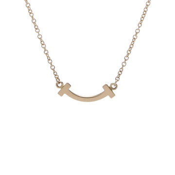 ティファニー Tスマイル ネックレス ミニ ゴールド K18イエローゴールド YG レディース ジュエリー 【中古】【jewelry】