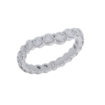 ハリー ウィンストン トゥルーリー バンドリング シルバー WBDPRDVBFT-050 Pt950プラチナ レディース ジュエリー 【中古】【jewelry】
