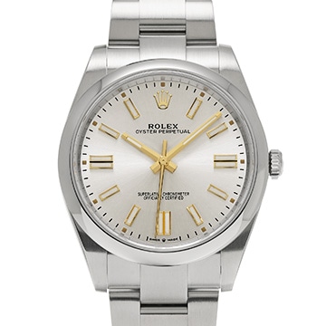 ロレックス オイスターパーペチュアル 41 124300 シルバー メンズ 時計 【中古】【wristwatch】