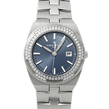 ヴァシュロン コンスタンタン オーバーシーズ クォーツ 1205V/100A-B590 ブルー レディース 時計 【中古】【wristwatch】