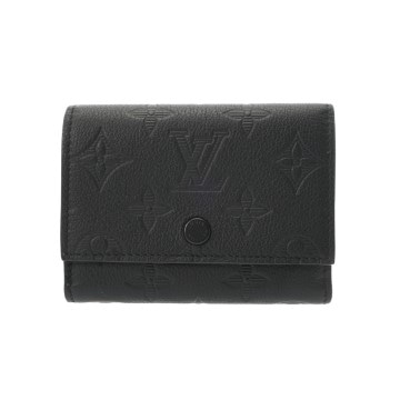 ルイ ヴィトン モノグラムシャドウ ヴィクターウォレット ブラック M12635 レザー メンズ 財布 【中古】【purse】