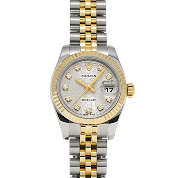 ロレックス デイトジャスト 179173G シルバーコンピュータ/ダイヤモンド レディース 時計 【中古】【wristwatch】