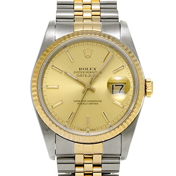 ロレックス デイトジャスト 16233 シャンパン メンズ 時計 【中古】【wristwatch】