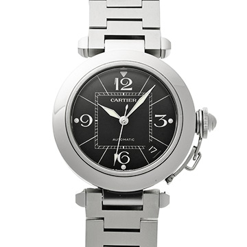 カルティエ パシャC W31076M7 ブラック ユニセックス 時計 【中古】【wristwatch】