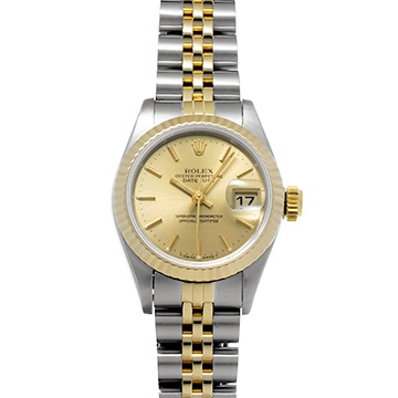 ロレックス デイトジャスト 26 69173 シャンパン レディース 時計 【中古】【wristwatch】