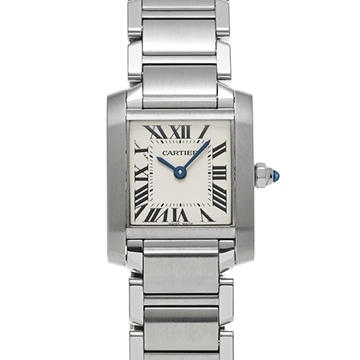 カルティエ タンクフランセーズ SM　 W51008Q3 シルバー レディース 時計 【中古】【wristwatch】