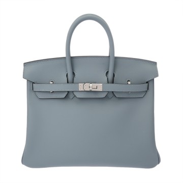 エルメス バーキン 25 ブルーラン ヴォースイフト レディース バッグ 【未使用】【bag】