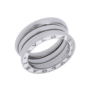 ブルガリ B-ZERO1 リング #50 シルバー K18ホワイトゴールド WG レディース ジュエリー 【中古】【jewelry】