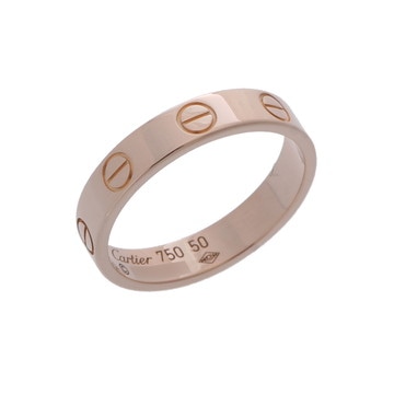 カルティエ ミニラブ リング #50 ゴールド K18ピンクゴールド PG レディース ジュエリー 【中古】【jewelry】
