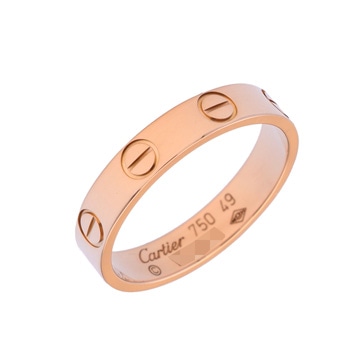 カルティエ ミニラブ リング #49 ゴールド K18ピンクゴールド PG レディース ジュエリー 【中古】【jewelry】