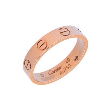カルティエ ミニラブリング #49 ゴールド K18ピンクゴールド PG レディース ジュエリー 【中古】【jewelry】