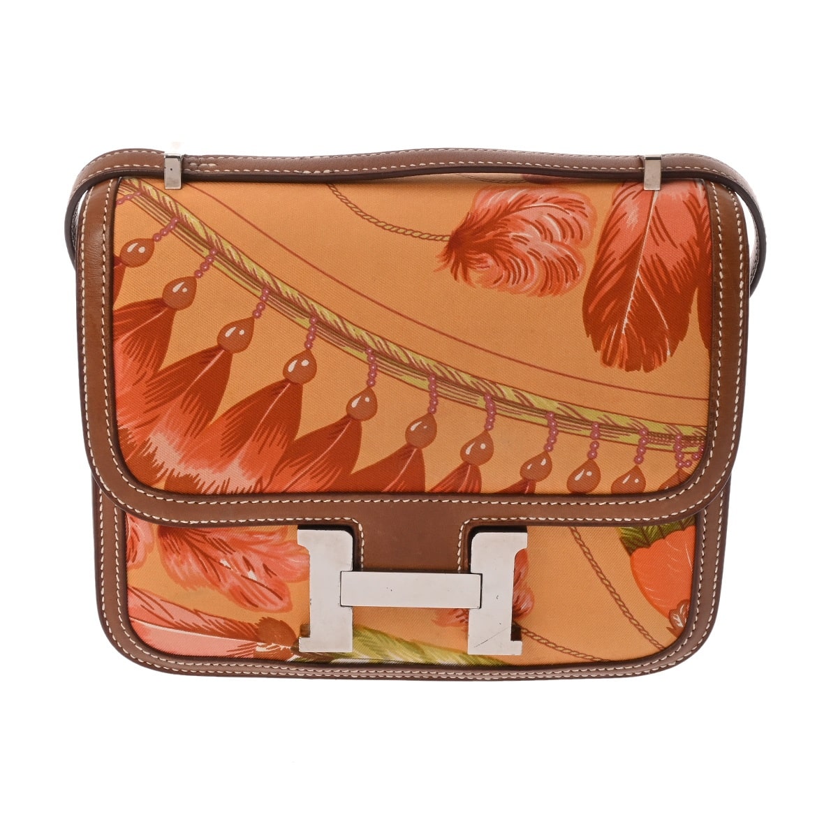 エルメス コンスタンス3 18 フォーブ/マルチカラー バレニア/シルク レディース バッグ 【中古】【bag】