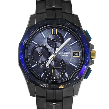 カシオ オシアナス マンタ OCW-S6000BV-1AJR ブラックシェル メンズ 時計 【中古】【wristwatch】