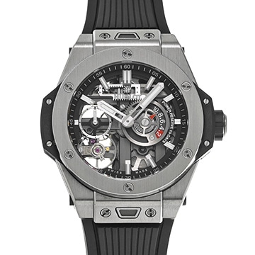 ウブロ ビッグバン メカ-10 チタニウム 444.NX.1170.RX マットブラックスケルトン メンズ 時計 【中古】【wristwatch】