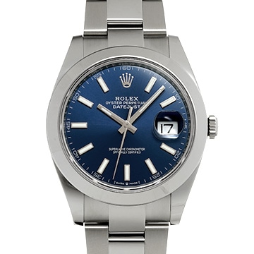 ロレックス デイトジャスト 41 126300 ブライトブルー メンズ 時計 【新品】【wristwatch】
