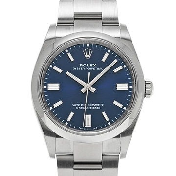 ロレックス オイスターパーペチュアル 36 126000 ブライトブルー メンズ 時計 【中古】【wristwatch】