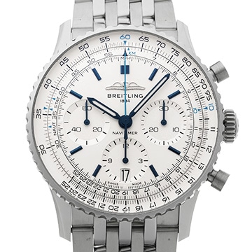 ブライトリング ナビタイマー B01 クロノグラフ 41 AB0139A71G1A1 シルバー メンズ 時計 【中古】【wristwatch】