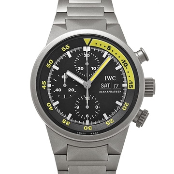 IWC アクアタイマー クロノグラフ IW371903 ブラック メンズ 時計 【中古】【wristwatch】