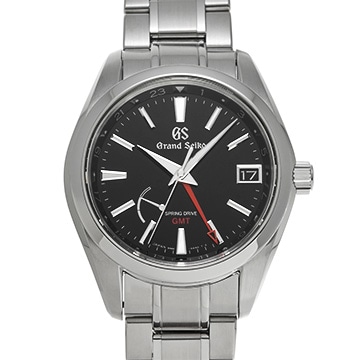 グランドセイコー ヘリテージコレクション スプリングドライブ GMT SBGE211 ブラック メンズ 時計 【中古】【wristwatch】