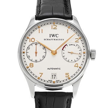 IWC ポルトギーゼ オートマティック 7デイズ IW500114 シルバー メンズ 時計 【中古】【wristwatch】