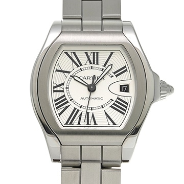 カルティエ ロードスターS LM W6206017 シルバー メンズ 時計 【中古】【wristwatch】