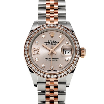 ロレックス レディ デイトジャスト 28 279381RBR サンダスト/ダイヤモンド レディース 時計 【中古】【wristwatch】