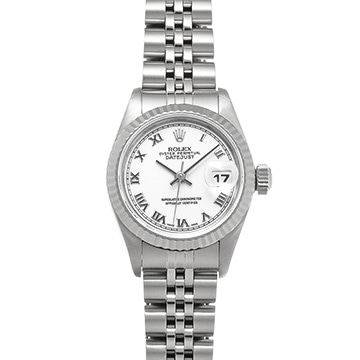 ロレックス デイトジャスト 69174 ホワイト レディース 時計 【中古】【wristwatch】