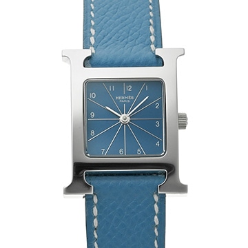 エルメス Hウォッチ HH1.210 ブルー レディース 時計 【中古】【wristwatch】
