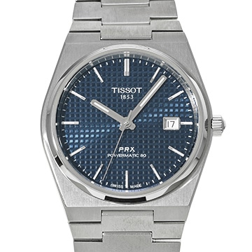 ティソ PRX パワーマティック 80 T137.407.11.041.00 ブルー メンズ 時計 【中古】【wristwatch】