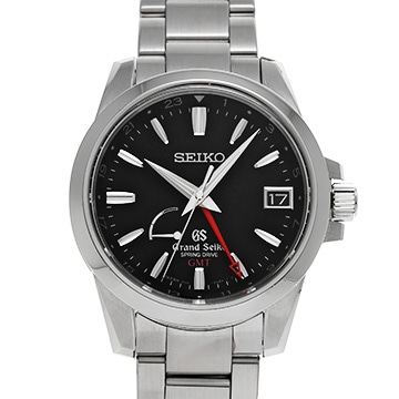 グランドセイコー スプリングドライブ GMT SBGE013 ブラック メンズ 時計 【中古】【wristwatch】