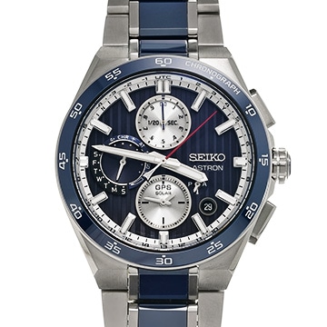 セイコー アストロン ネクスター SBXC181 ブルー/シルバー メンズ 時計 【中古】【wristwatch】