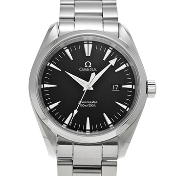 オメガ シーマスター アクアテラ クォーツ 2517.50 ブラック メンズ 時計 【中古】【wristwatch】